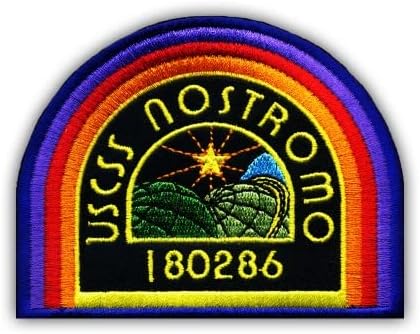 PatchionUSCSS Nostromo - Embroidered Patch/Badge/Emblem - 3.7 x 2.9 inches (9.5 x 7.5 cm) - VeIcro/Hook and Loop - Quality from Patchion LTD (Colourful)