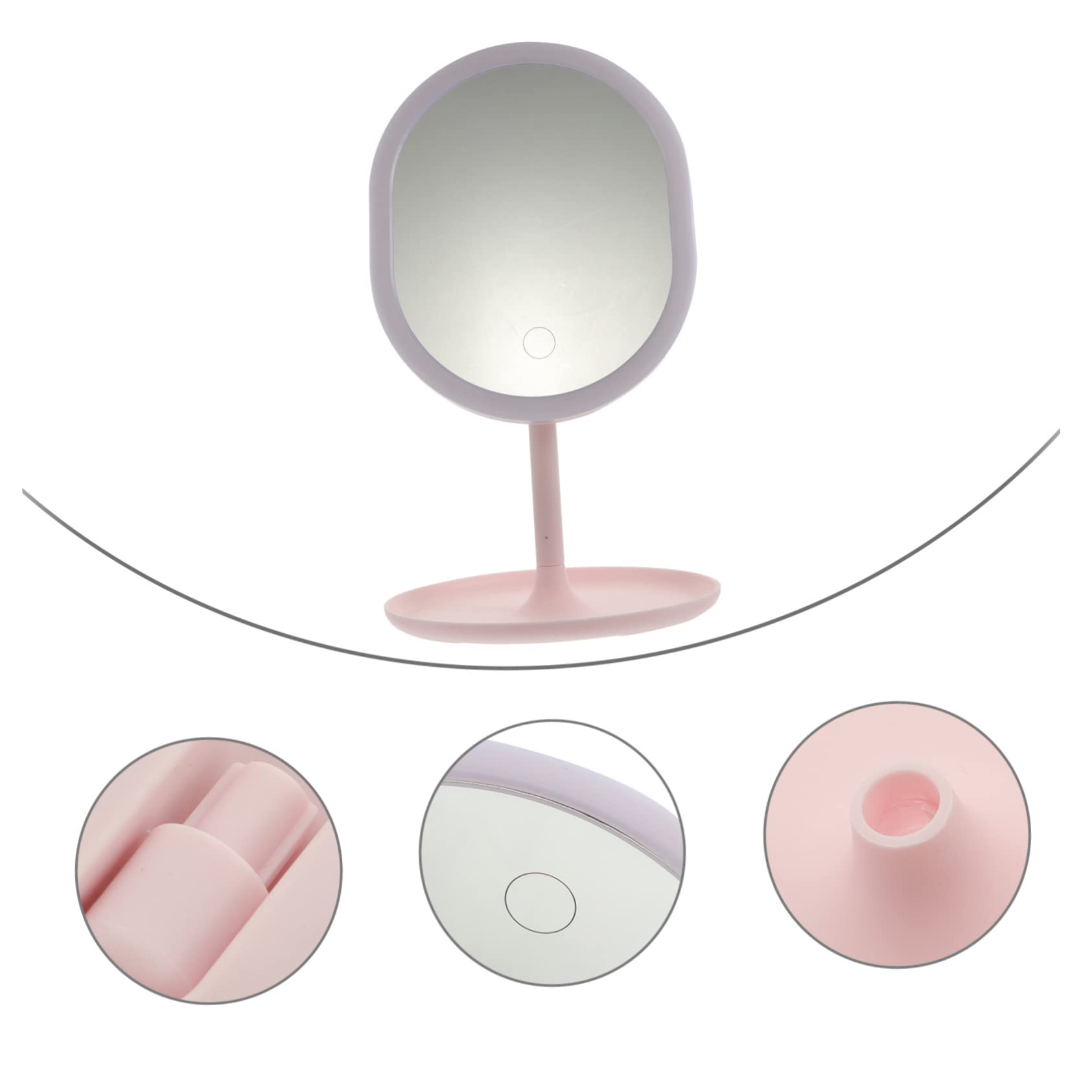 FRCOLOR Specchio Led Per Trucco Specchio Da Tavolo Illuminato Luce Led Per Trucco