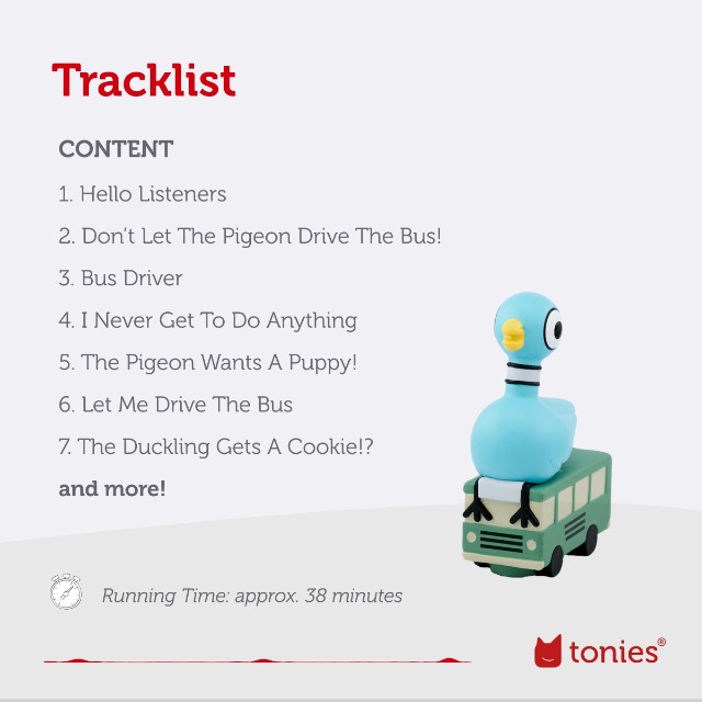 Amazon.com: Tonies Mo Willems' The Pigeon Series Audio Toy