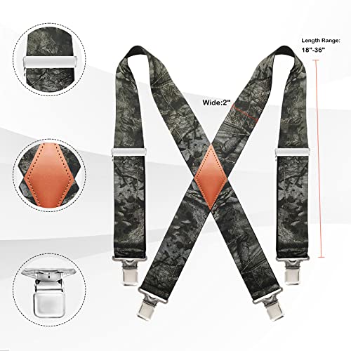 Wonhag WO-SUSPENDERS-007 For Men Big And Tall Work Braces Adjustable Durable Mens Suspenders thumb #2