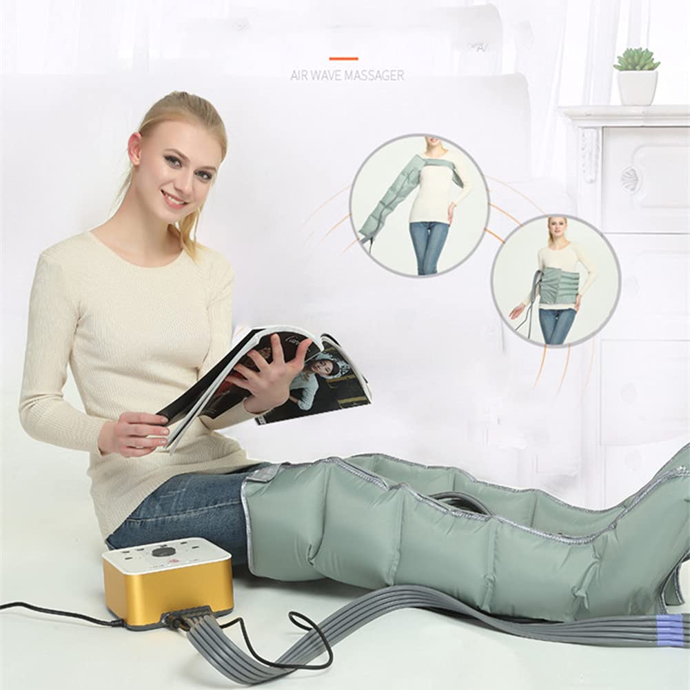 5 CavityLeg Massaggiatore a compressione d'aria per piede polpaccio Coscia Aggiornamento Avvolgimenti per gambe Circolazione Massaggio Stivali Rilassamento Sollievo dal dolore per uso domestico