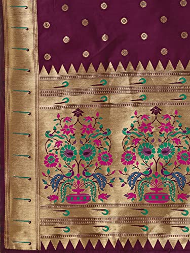 Image of DEVANGI Women's Woven Banarasi Silk Dupatta /Chunni For Women, Floral Print 1 Meter Wide and 2.3 Meter Length Printed Designer Dupatta /Chunni For Girls