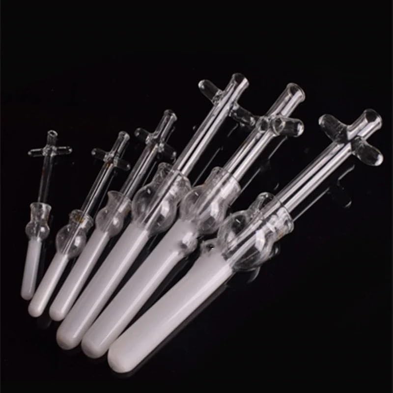 ガラス製品 実験器具 1個 0.5/1/2/3/5/10/15/20/30/50/ml 高ホウケイ酸ガラスグラインダー ハンドル付き