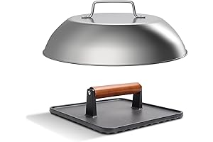 Cast Iron Bacon Press & Griddle for Sizzing, Crispy Bacon