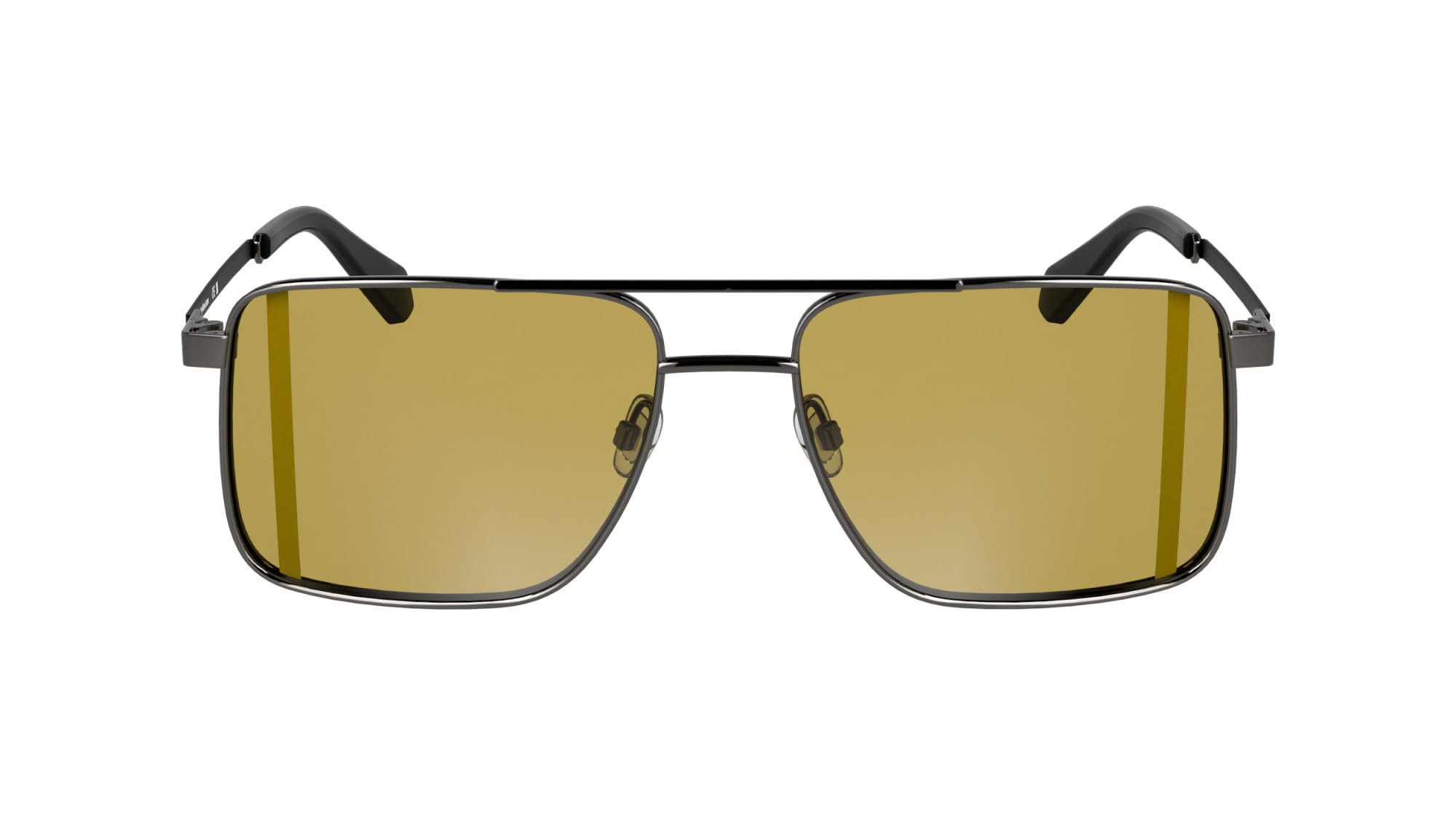 Calvin Klein Gafas de sol para hombre Jeans CKJ25201S – Rutenio oscuro con lentes de caramelo sólido, Rutenio oscuro, Talla única