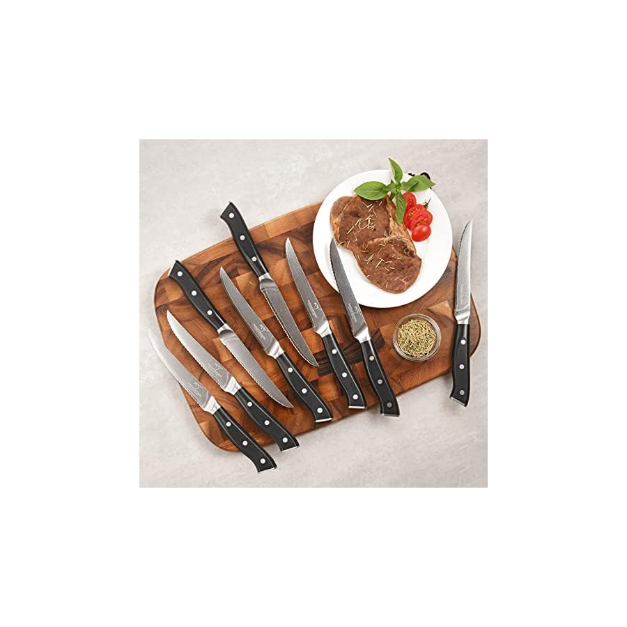 NANFANG-BROTHERS-Knife-Set-18-Piece-Damascus-Kitchen-Knife-Set-with-Block-ABS-Ergonomic-Handle-for-Chef-Knife-Set-Carving-Fork-Knife-Sharpener-and-Kitchen-Shears-Knife-Block-Set NANFANG BROTHERS Knife Set, 18-Piece Damascus Kitchen Knife Set with Block, ABS Ergonomic Handle for Chef Knife Set, Carving Fork, Knife Sharpener and Kitchen Shears, Knife Block Set