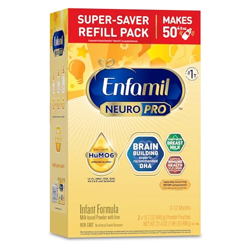 Image of Enfamil NeuroPro Baby Formula, MFGM* 5-Year Benefit, Expert-Recommended Brain-Building Omega-3 DHA, Exclusive Immune Supporting HuMO6 Blend, Infant Formula Powder, Baby Milk, 31.4 Oz