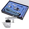 vidaXL Airbrushset met Beker 0,2/0,3/0,5 mm Mondstukken Airbrush Verfspuit Set