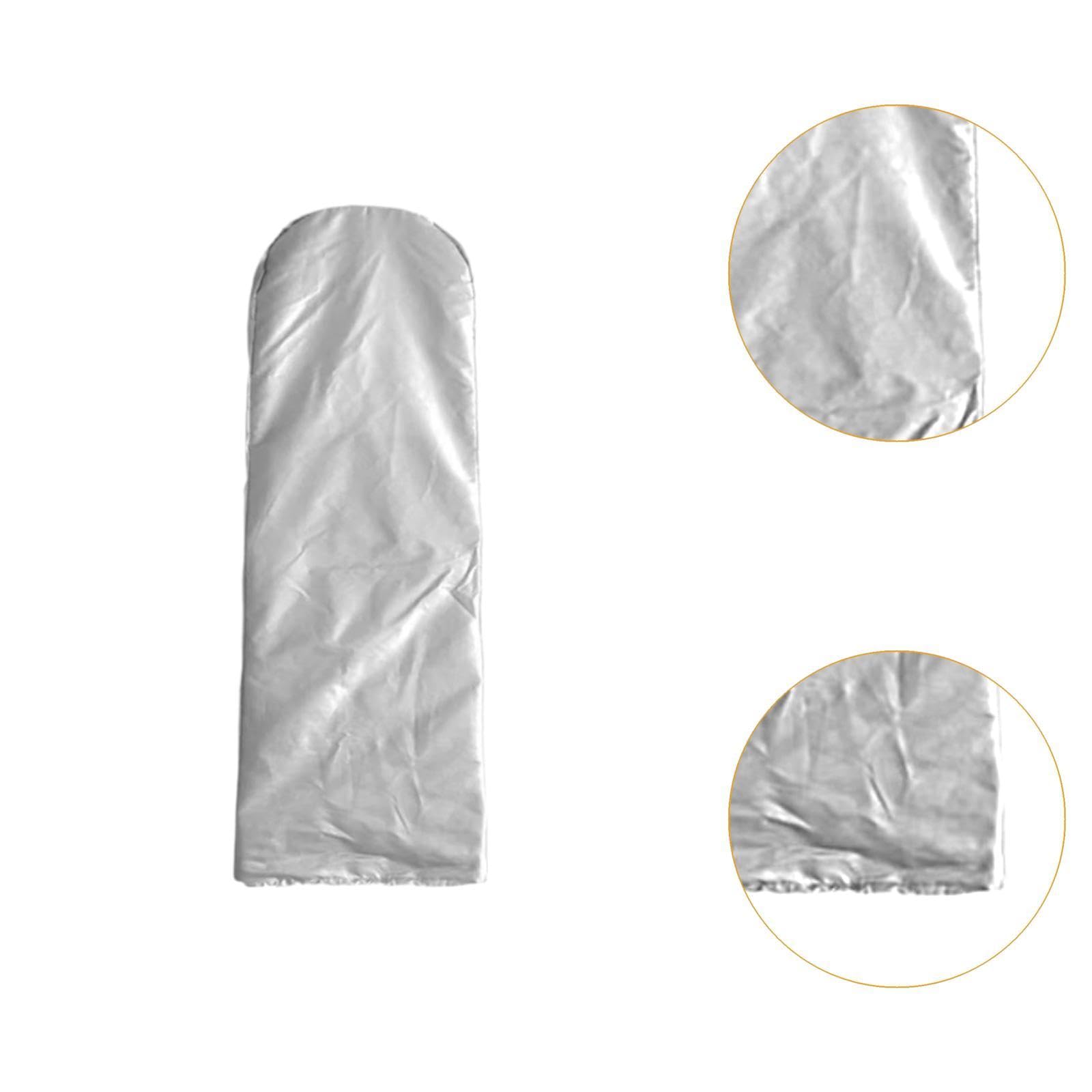 Copertura Per Scale Pieghevoli - Impermeabile E Traspirante, Custodia Protettiva Per Interni Ed Esterni (Argento, 50x195 Cm)