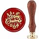 craspire Frohe Weihnachten Wachssiegelstempel Weihnachtskugel Siegelstempel Geweih 30 mm/1.18 Zoll Abnehmbarer Messingkopf Siegelstempel Mit Holzgriff Für Weihnachtsgeschenkeinladungen Grußkarten