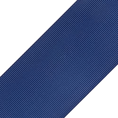 Fondersy 50mmX 91M Solid Grosgrain Ribbon for Gift Wrapping Parties Wedding Decoration, Crafts Sewing(Navy) - Image 2