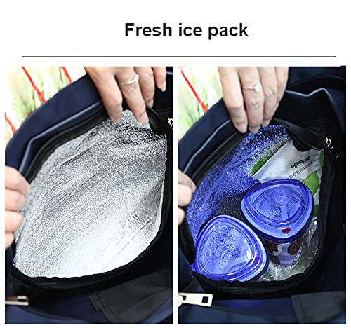 Einkaufstrolley Faltbare Trolley Taschen Faltbare mit Rädern Wiederverwendbare Einkaufstaschen 2–1 Einkaufswagen für… – Bild 5