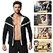 Vuirrm Sauna Shirt for Men, Men's Workout Sweatshirts, Slimming Shapewear Sweat Burn Fat Tummy Control Workout Top Long Sleeve,L,Black