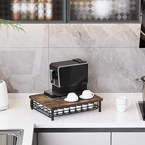 Giikin Coffee Pod Drawer Holder, K Cup Holder With 35 Capacity Capsule Pods, Coffee Pot Storage Organizer Drawer Holder For K-Cups, Compatible With Nespresso Vertuo Capsules (Antique Brown) #TOP3