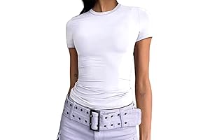 Women's High Waisted Casual Basic Crop Tops