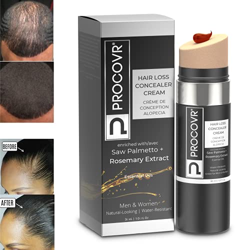 Hairline Hair Shade Scalp Concealer for Thinning & Balding with DHT Blockers Saw Palmetto & Rosemary Extract for Hair Loss - Grey Root Touch Up, More Natural than Hair Fibers & Hair Line Powder