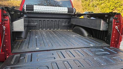Truck Bed Wheel Well Cargo And Tool Box For Ford F Series Trucks With Boxlink Mounts In Bed #TOP6