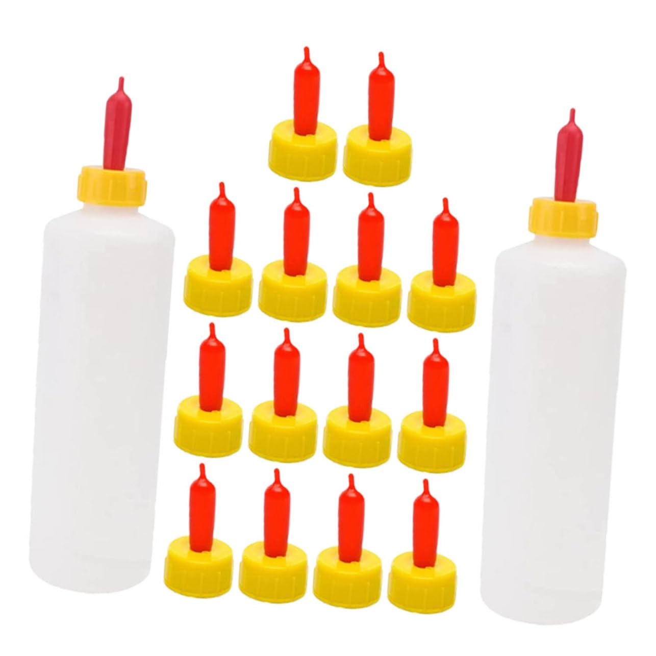 GALPADA 4 Set biberon assistenza infermieristica Neonato bottiglie neonati latte forniture per l'alimentazione degli agnelli biberon per l'alimentazione degli animali plastica