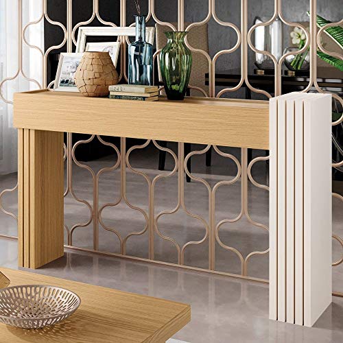 Aparador para Sala de Estar Riad Freijó/Off White - Gran Belo