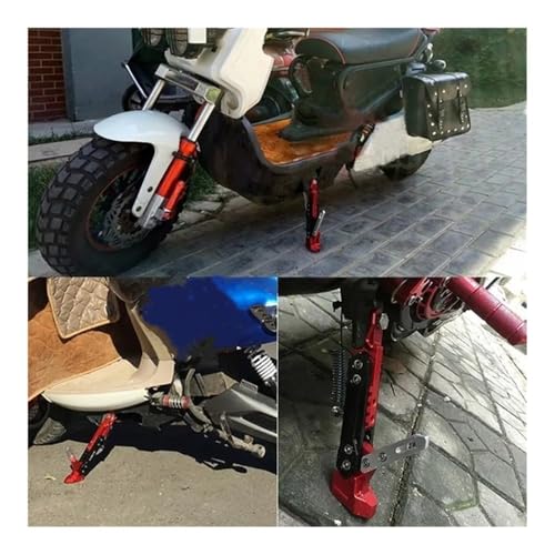 Béquille de moto réglable en métal et support latéral universel