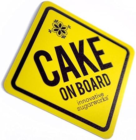 Innovative Sugarworks Cake On Board Vinyl Car Window Cling, Wedding Cake Decorating Transport