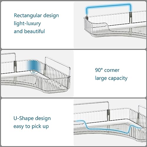 Plateau de parfum d'angle INVSSENE pour libérer l'espace encombré de votre lavabo