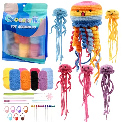 Encuentra la mejor selección de Pulpo ganchillo para comprar online. 30 ZOCONE - Kit de ganchillo para principiantes, adultos, pulpo, colorido animal, con tutoriales en video paso a paso, 6 bonitos kits de punto de pulpo, regalos para aprender a...