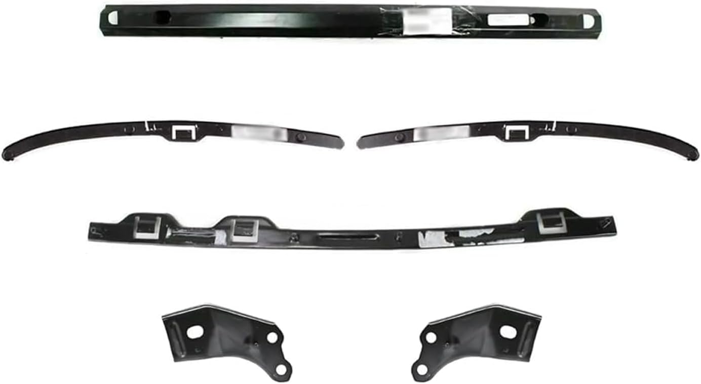 Front Bumper Chrome + Grille + Upper Cover + Lower Valance Primed + Reinforcement + Headlights + Corner & Signal Lights + Fillers + Retainers + Brackets Replacement For 2001-2004 Toyota Tacoma 4WD