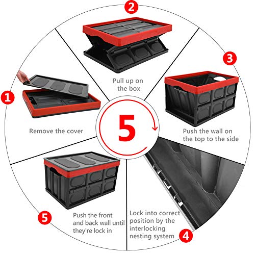 Somine Contenitore Pieghevole con Coperchio da 52