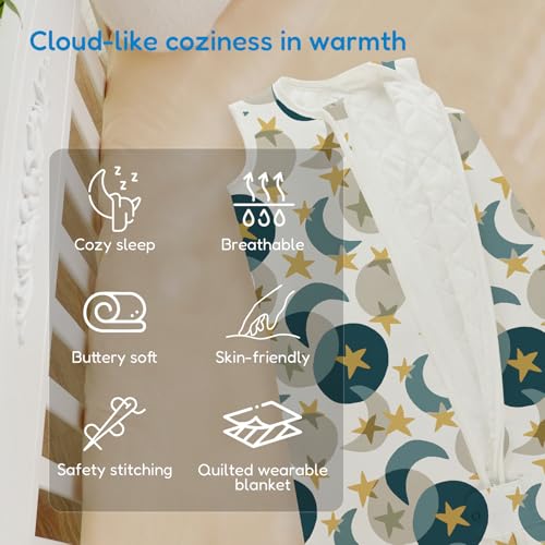 Image of TotAha Sleep Sack 15-18-24 Months 1.0 TOG, Unisex Buttery Soft Sleeping Sacks with 2-way Safe Zipper, Premium Winter Sleep Bag