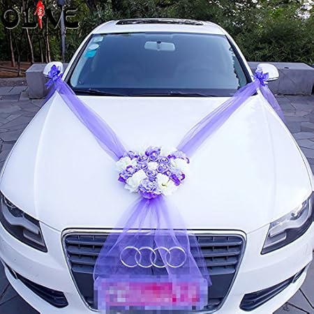 Tulle pour decoration voiture mariage Clearance