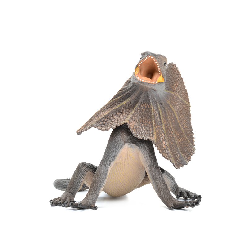 Lagarto Frilled Safari Ltd figura de reptil a escala para coleccionistas