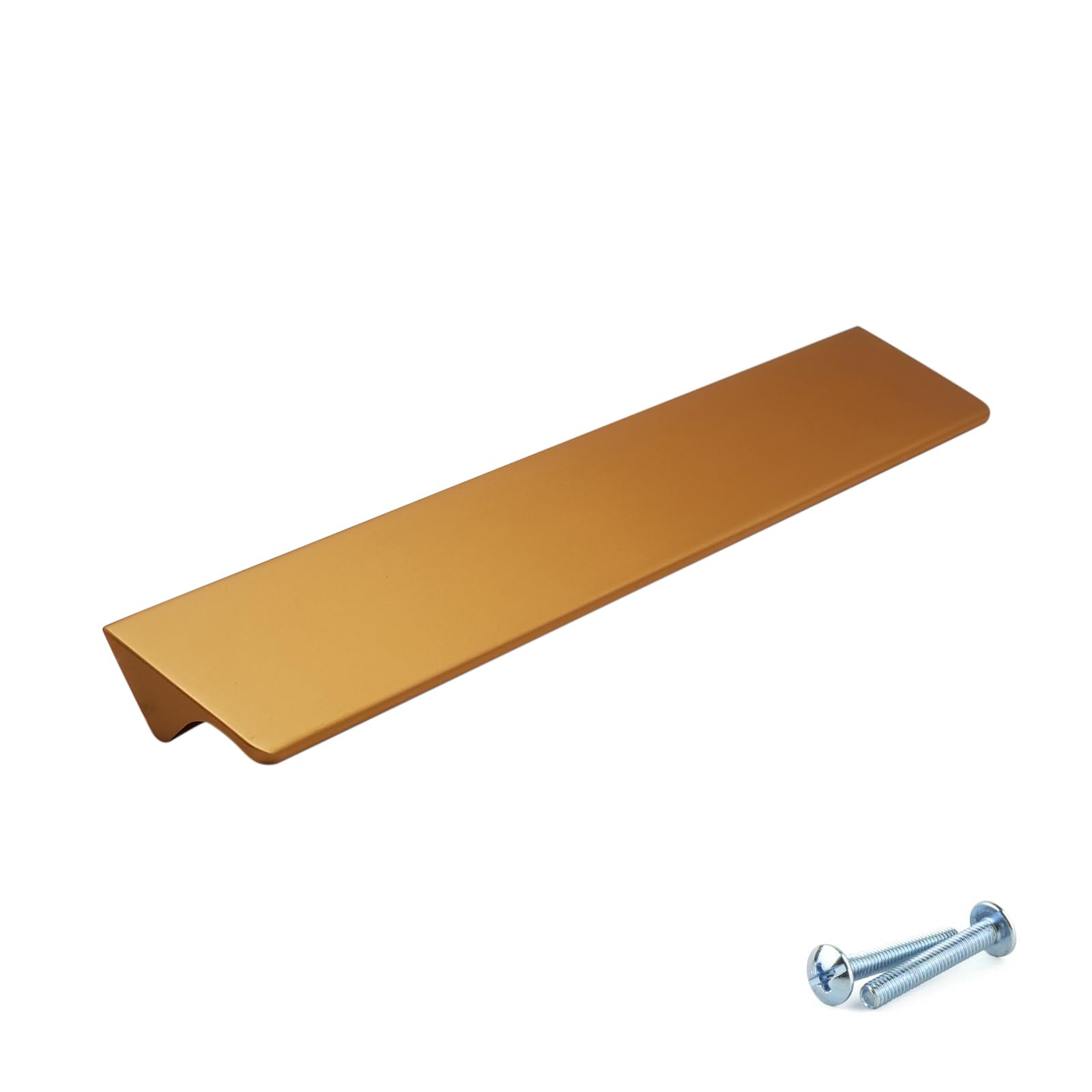 M4tec Copper Bar Kitchen Cabinet Handles, Kitchen Cupboard Door Handles, Wardrobes And Drawers, Bedroom Furniture Finger Edge Pull Handle Ve8 Series: 128 Mm