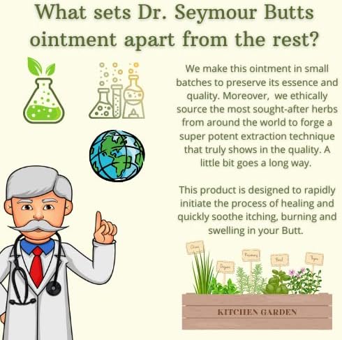 Miniatura 5 de Crema natural para el cuidado de las hemorroides, con 10 ingredientes botánicos, incluyendo hamamelis, caléndula y castaño de indias, alivio
