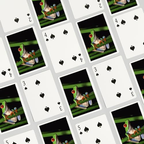 Baraja de cartas Tree Frog póker 52 piezas miniatura 4
