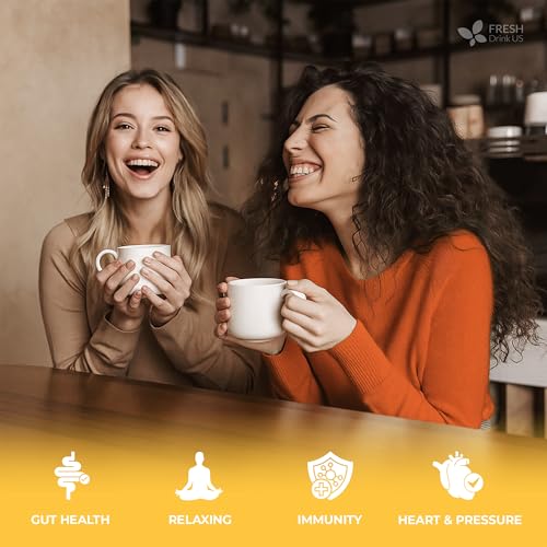 Image of FreshDrinkUS, Chamomile Mint Tea Bags | 135 Count | Refreshing Herbal Blend of Chamomile Flower, Peppermint, Lemon Balm & other herbs - Smooth Floral & Minty Flavor - Premium Quality, Caffeine-Free