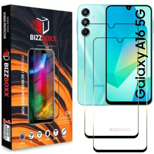 Image of Compatible With Samsung A16 5G | A26 Tempered Glass Screen Protector Guard With Precise Edges - High Definition, Easy Install, Anti-Fingerprint (Sam A16, A26) - Pack of 2