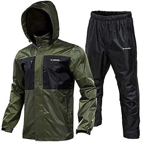 Rodeel Waterproof Fishing Rain Suit for Men (Rain Gear Jacket & Trouser Suit) Cover