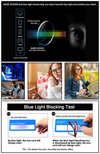 Image of Blue Light blocking Eyeglasses For Women Cat Eye Fashion Optical Frame
