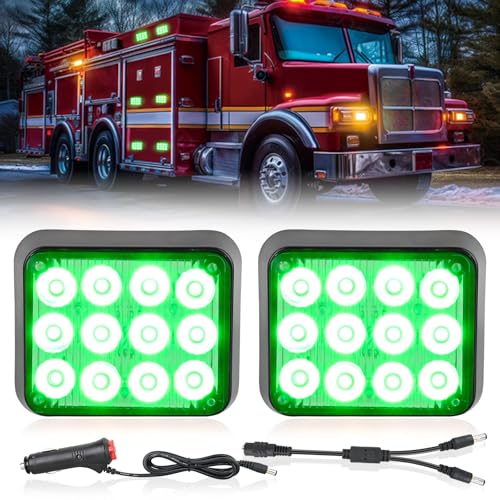 Image of Nilight 12LED Magnetic Wireless Trailer Lights 2PCS Green