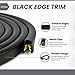 Edge Trim Black Large, Fits Edge 1/4 Inch, Length 10 Feet (3.05 Meter)