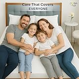 Cottington Lane Full XL 100% Waterproof Mattress Protector, Machine Washable Premium Terry Cotton Fitted Style Cover Fits Upto 12 Inch, White - Image 8