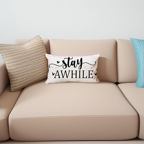 Miniatura 7 de Home Sweet Home Quotes - Fundas de almohada de 12 x 20 pulgadas, funda de almohada decorativa para el hogar, funda de cojín de lino para sofá,