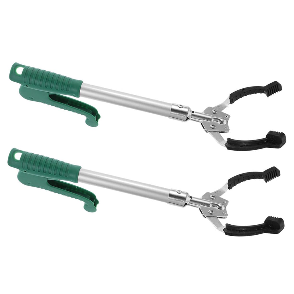 KOMBIUDA Müllgreifer zum Greifen und Aufheben aus Kunststoff 2 Stück-pack mit Ergonomischem Griff und Kurzem Greifwerkzeug Leicht und Handlich für Büros und Reinigung