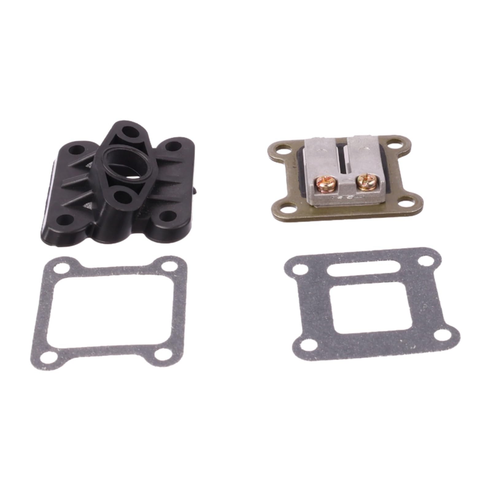 Reed Valve and Intake Manifold Gasket Assembly Suitable fit for 47cc and 49cc Motorcycles and Scooters