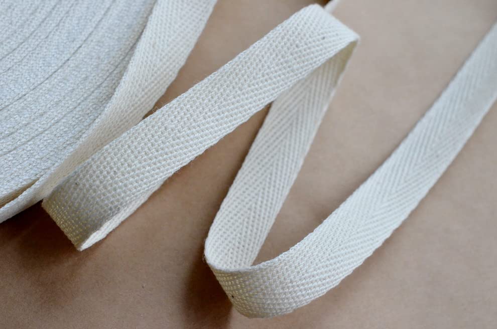 MIXTRADER Cotton Webbing Sewing Tape 26mm White