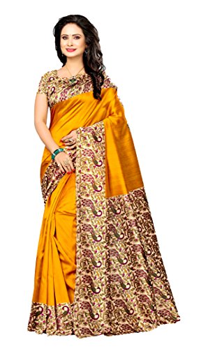 Image of Winza Designer Women Silk saree With Blouse Piece