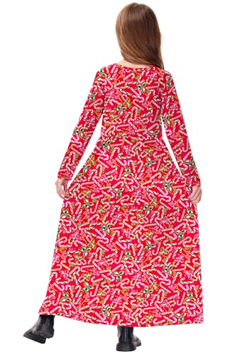 Image of Deerose Girls Maxi Dress Short Sleeve Casual Long Dresses with Pockets 5-14 Years