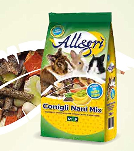 Conigli Nani Mix Mangime per Coniglio Premium con frutta ed ortaggi - 15 Kg