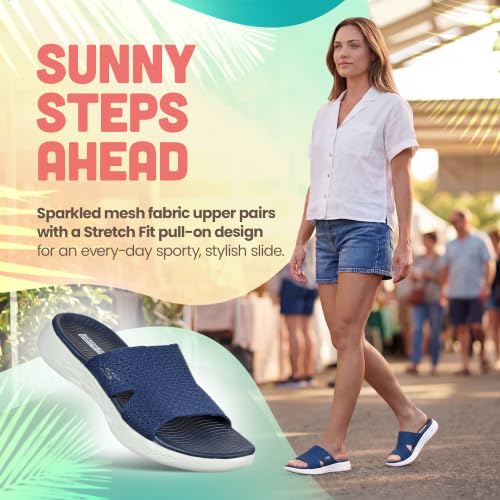 Image of Skechers Women's On-The-Go 600 Adore | Casual, Stretch Fit, Air-Cooled Goga Mat, 5GEN Cushioning, Machine Washable